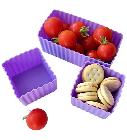 Yumbox Indsatser - 3-pak - Silikone - Bento Cups - Purple