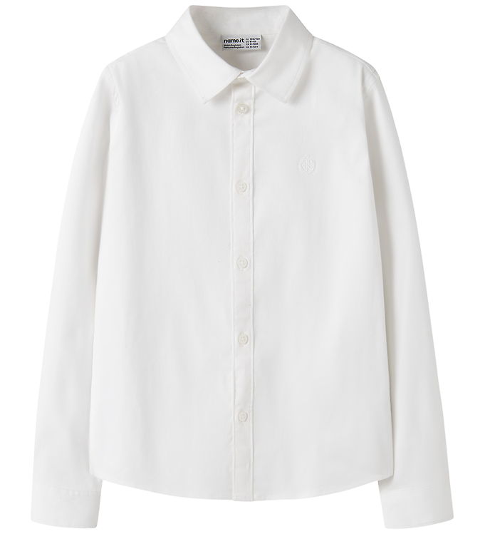 Name It Skjorte - NkmRefrik - Bright White