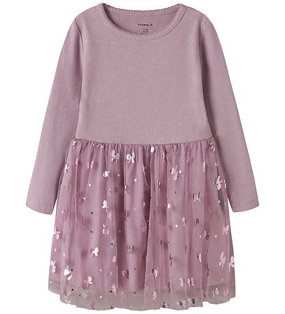 Name It Kjole - NkfRosally - Mauve Shadows