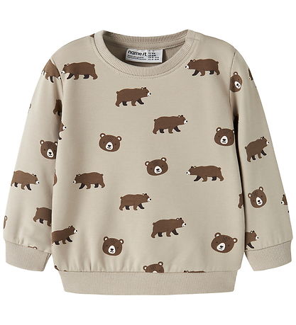 Name It Sweatshirt - NbmVimmer - Island Fossil/Bears