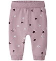 Name It Sweatpants - NbfVimone - Mauve Shadows/Flower Dots
