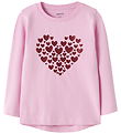 Name It Bluse - NmfViparty - Full Blooming Pink/Heart