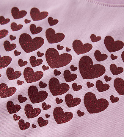 Name It Bluse - NmfViparty - Full Blooming Pink/Heart