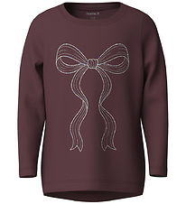 Name It Bluse - NmfViparty - Catawba Grape/Cute Bow