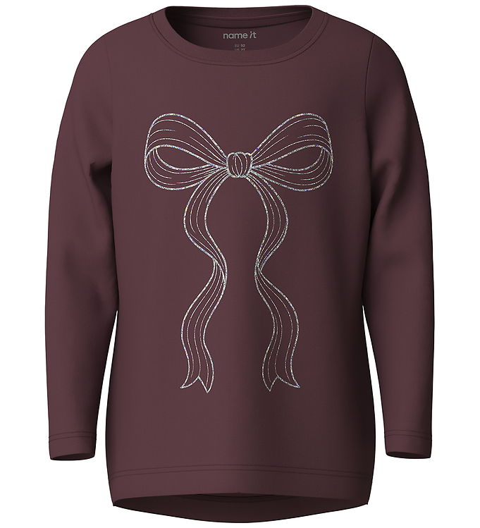 Name It Bluse - NmfViparty - Catawba Grape/Cute Bow