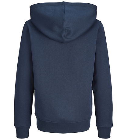 Jack & Jones Hættetrøje - JjJade - Navy Blazer/Big print