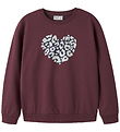 Name It Sweatshirt - NkfViloui - Catawba Grape/Glitter Leo