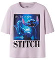 Name It T-shirt - NkfOlba - Stitch - Lavender Fog