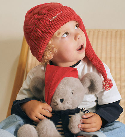 Liewood Nissehue - Alf Christmas Hat w Embroidery - Apple red