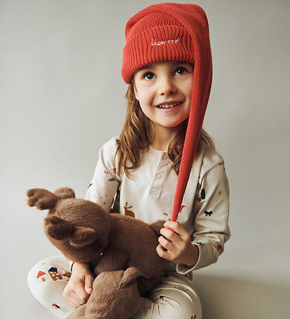 Liewood Nissehue - Alf Christmas Hat w Embroidery - Apple red