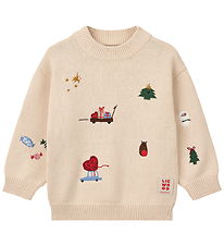 Liewood Bluse - Strik - Orlane  - Festive / Sandy / Embroidery