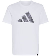 adidas Performance T-shirt - J Camo - White