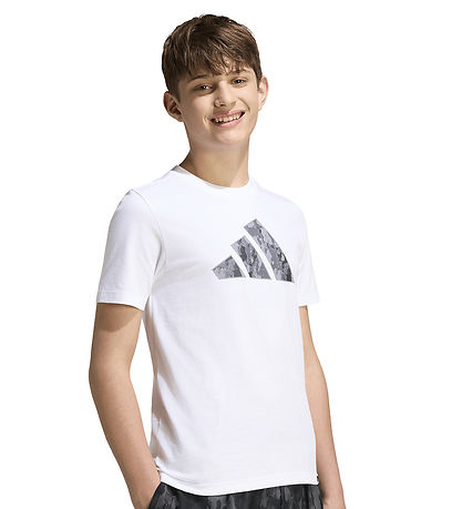 adidas Performance T-shirt - J Camo - White