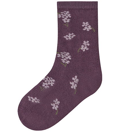 Name It Strømper - 3-pak - NmfRaffier - Catawba Grape/Mauve Shad