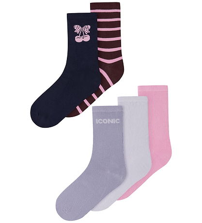 Name it Strømper - 5-Pak - NkfVilde - Full Blooming Pink