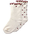 Lil Atelier Strømper - 2-Pak - NmfRosita - Turtledove/HEARTS
