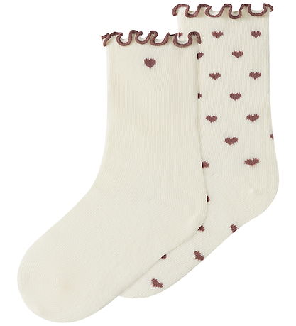 Lil Atelier Strømper - 2-Pak - NmfRosita - Turtledove/Rose Taupe