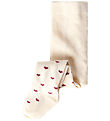 Lil Atelier Strømpebukser - NbfReba - Turtledove/BIKING Red