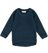 Joha Bluse - Uld - Rib - Mørke Blå