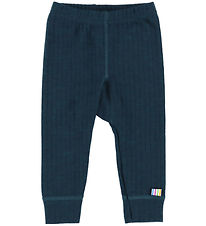 Joha Leggings - Uld - Rib - Mørke Blå