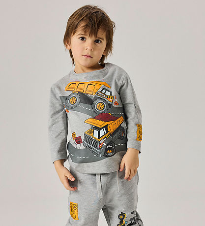 Name It Bluse - NmmNial - Grey Melange