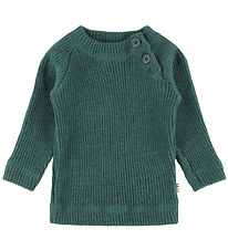 Joha Bluse - Uld - Strik - Turkis