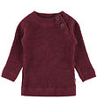 Joha Bluse - Uld - Strik - Wine Melan