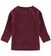 Joha Bluse - Uld - Strik - Wine Melan