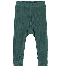 Joha Leggings - Uld - Strik - Turkis