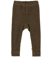 Joha Leggings - Uld - Strik - Brun