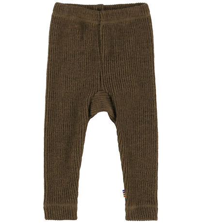 Joha Leggings - Uld - Strik - Brun