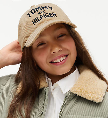 Tommy Hilfiger Kasket - Fløjl - Cord - Gentle Gold