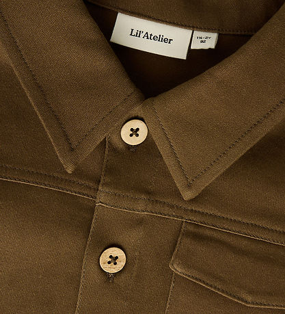 Lil Atelier Overshirt - Loose - NmmRepa - Teak