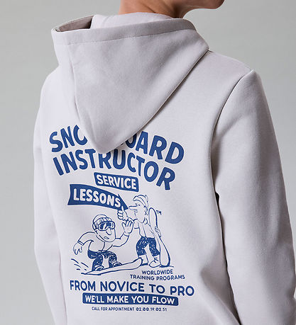 LMTD Hættetrøje - Sweat - NlmInstru - Vapor Blue/W. Sargasso Sea