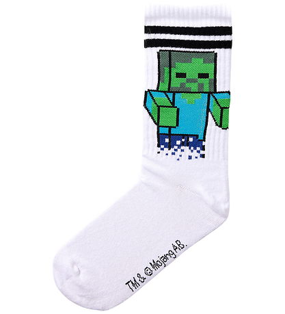 Name It Strømper - 3-pak - Minecraft - NkmNihat - Bright White/1