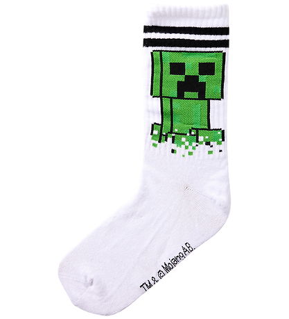 Name It Strømper - 3-pak - Minecraft - NkmNihat - Bright White/1