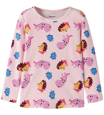 Name It Bluse - Rib - NkfAbesa - Børste - Cradle Pink