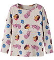 Name It Bluse - Rib - NmfAbesa - Børste - Peyote Melange