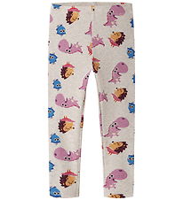 Name It Leggings - Rib - NmfAbesa - Børste - Peyote Melange