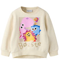 Name It Sweatshirt - NmfAbsa - Børste - Peyote Melange