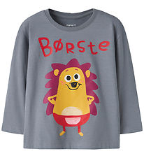 Name It Bluse - NmmAcai - Børste - Tradewinds