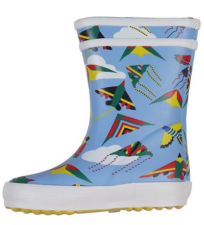Aigle Gummistøvler - Baby Flac - Lyseblå m. Drager Aigle Gummistøvler - Baby Flac - Lyseblå m. Drager