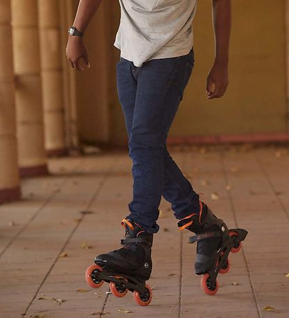 K2 Rulleskøjter - Trio LT 100 M - Sort/Orange - Inliner K2 Rulleskøjter - Trio LT 100 M - Sort/Orange - Inliner