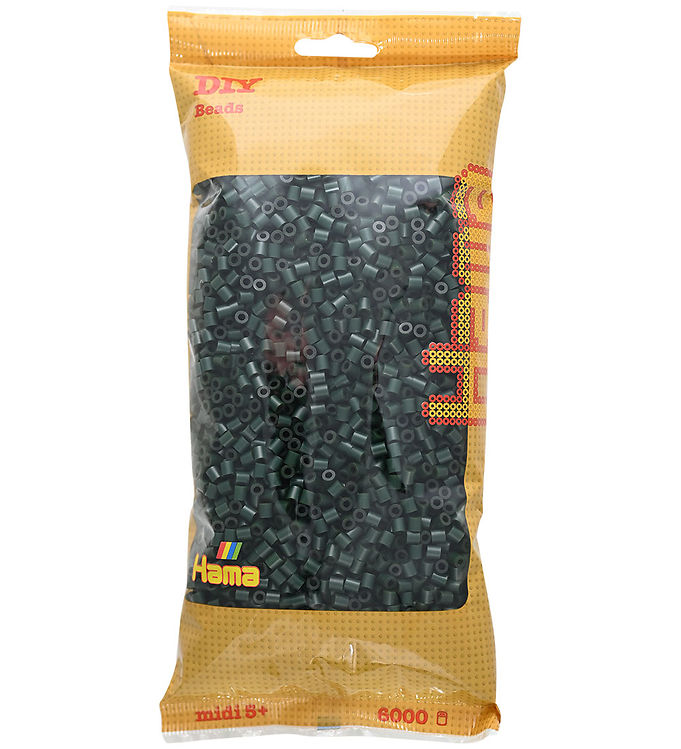 Hama Midi Perler - 6000 stk. - 28 Mørkegrøn