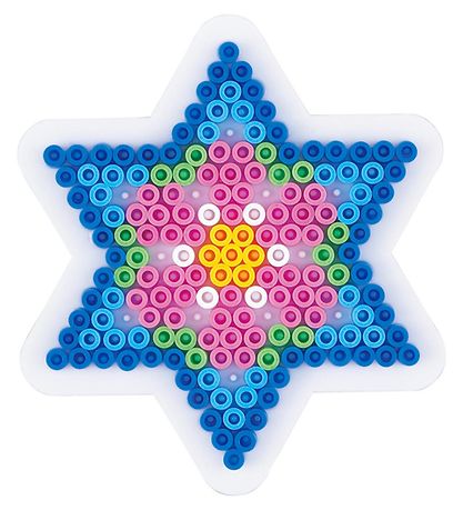 Panneau Perforé pour Perles Hama Midi - Petit Étoile - Transpare Panneau Perforé pour Perles Hama Midi - Petit Étoile - Transpare