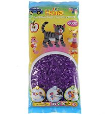 Hama Midi Beads - 6000 pcs - 24 Transparent Purple Hama Midi Beads - 6000 pcs - 24 Transparent Purple