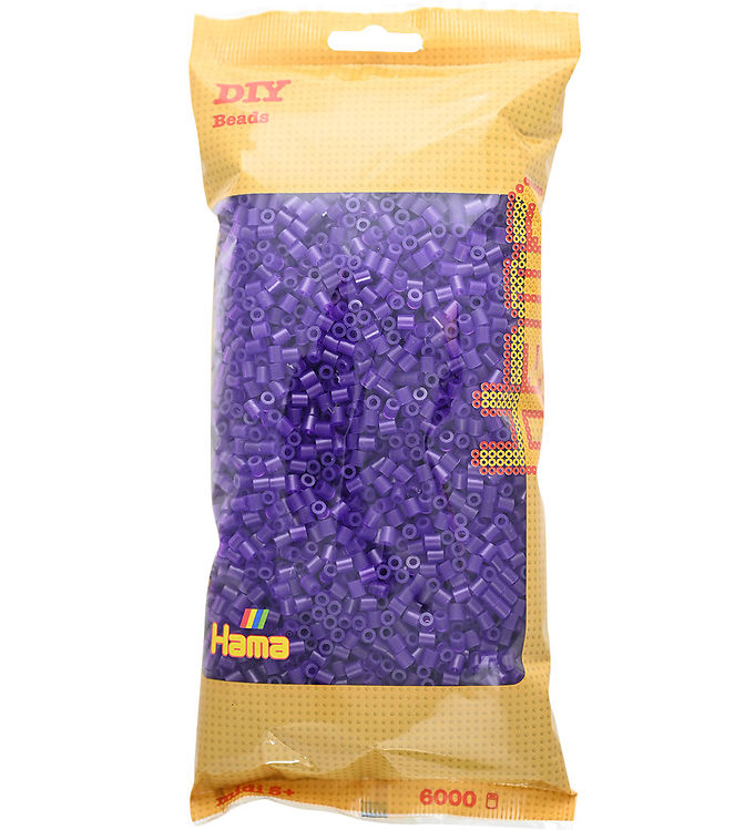 Hama Midi Perler - 6000 stk. - 24 Transparent Lilla
