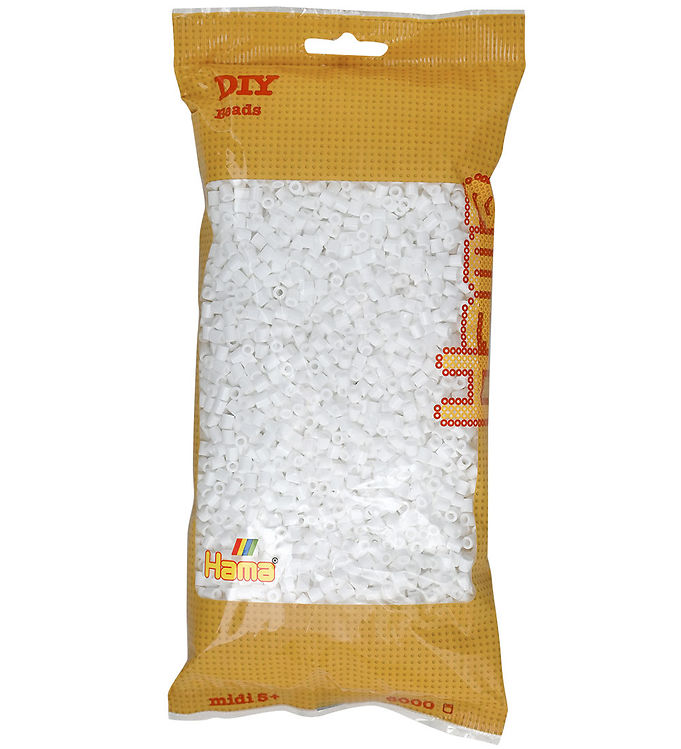 Hama Midi Perler - 6000 stk. - 01 Hvid