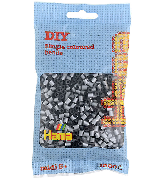 Hama Midi Perler - 1000 stk. - 62 Sølv