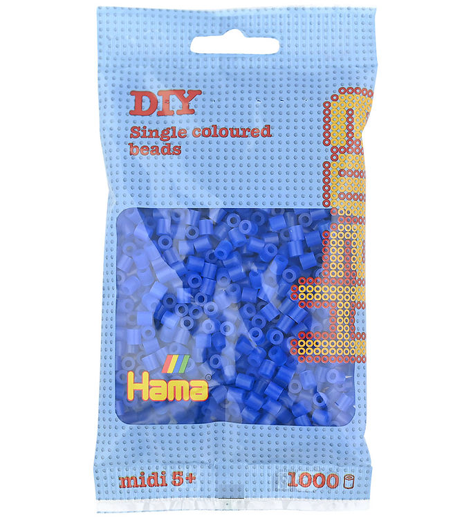 Hama Midi Perler - 1000 stk. - 36 Neon Blå